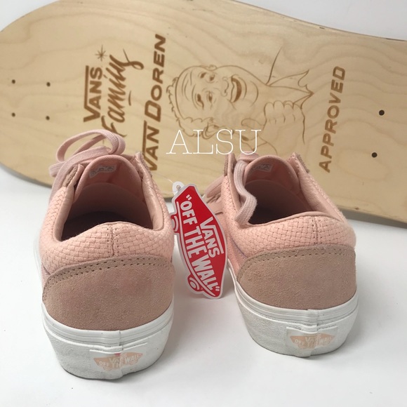 NWT VANS Old Skool Peach 🍑 White W AUTHENTIC - Picture 4 of 8